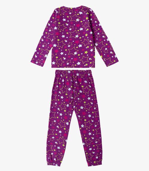 Pijama Infantil Menina Estapado Select Roxo