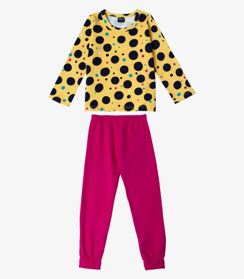 Pijama Infantil Menina Select Amarelo
