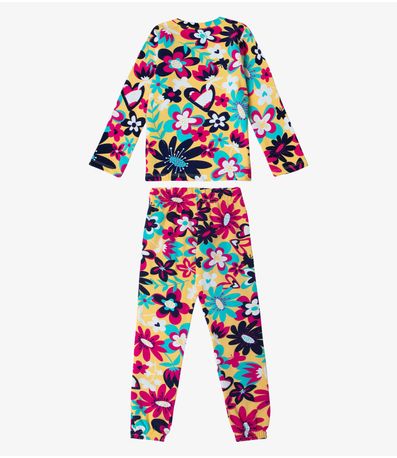 Pijama Infantil Menina Estapado Select Amarelo