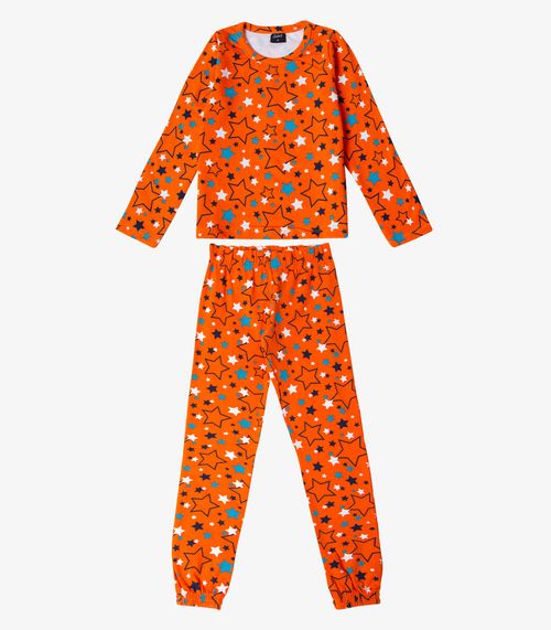 Pijama Infantil Menina Estapado Select Laranja