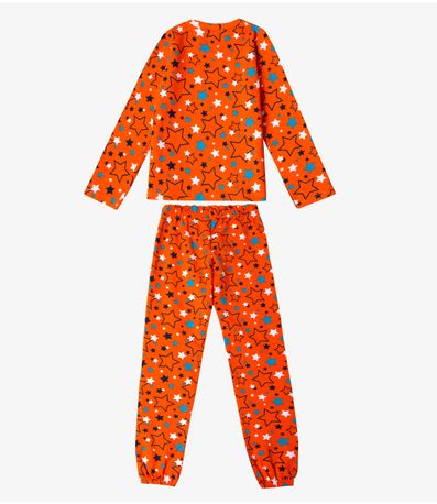 Pijama Infantil Menina Estapado Select Laranja