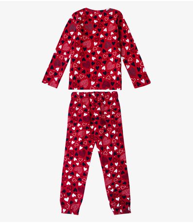 Pijama Infantil Menina Estapado Select Vermelho