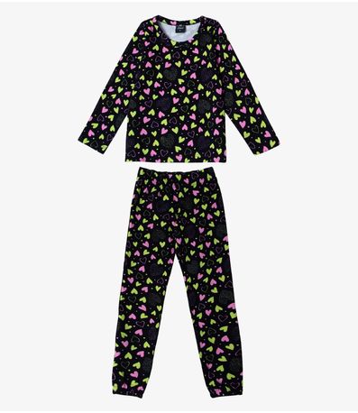 Pijama Infantil Feminino Estapado Select Preto