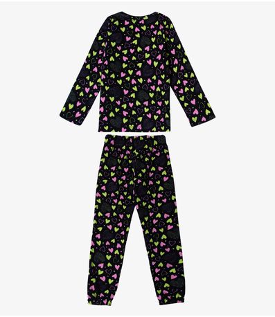 Pijama Infantil Feminino Estapado Select Preto