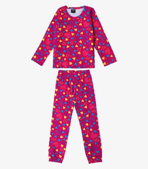 Pijama Infantil Menina Estapado Select Rosa
