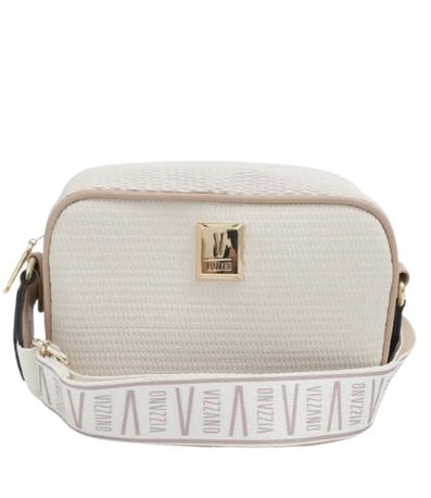 Bolsa Vizzano Tira Colo Off White e Bege Feminina