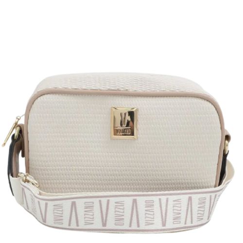 Bolsa Vizzano Tira Colo Off White e Bege Feminina