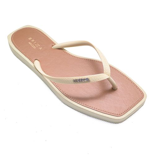 Chinelo Dedo Brizza Creme Feminino