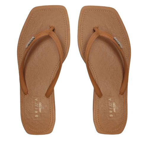 Chinelo Dedo Brizza Marrom Feminino