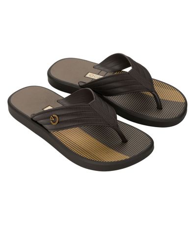 Chinelo Dedo Cartago Montreal Marrom e Bege Masculino