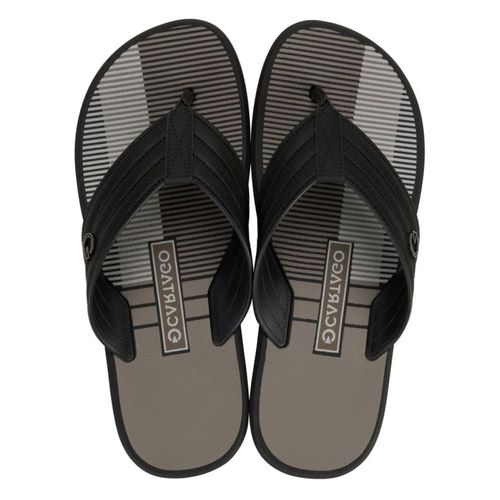 Chinelo Dedo Cartago Montreal Preto e Marrom Masculino