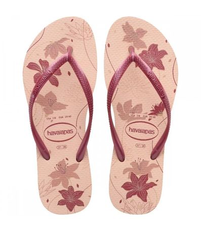 Chinelo Dedo Havaianas Slim Organic Rosa Feminino