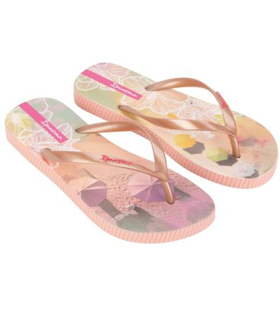 Chinelo Dedo Ipanema Rosa Metalizado Feminino
