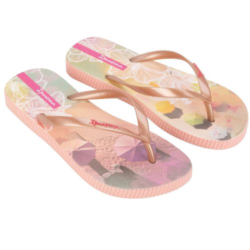 Chinelo Dedo Ipanema Rosa Metalizado Feminino