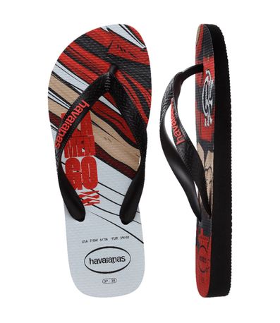 Chinelo Havaianas Top Times Flamengo Preto Masculino