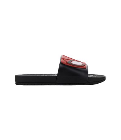 Chinelo Slide Ipanema Homem Aranha Preto e Vermelho Juvenil Masculino