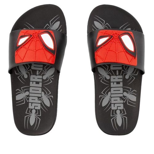 Chinelo Slide Ipanema Homem Aranha Preto e Vermelho Juvenil Masculino