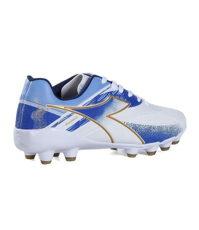Chuteira Campo Diadora Mondiale II Branco e Azul Masculino