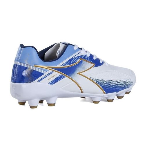 Chuteira Campo Diadora Mondiale II Branco e Azul Masculino