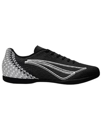 Chuteira Indoor Penalty Bravo Preto e Branco Masculino
