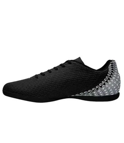 Chuteira Indoor Penalty Bravo Preto e Branco Masculino