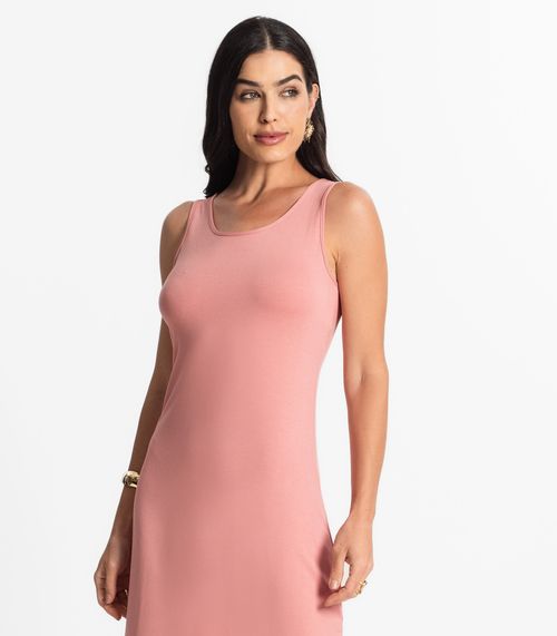 Vestido Midi Feminino Select Rosa