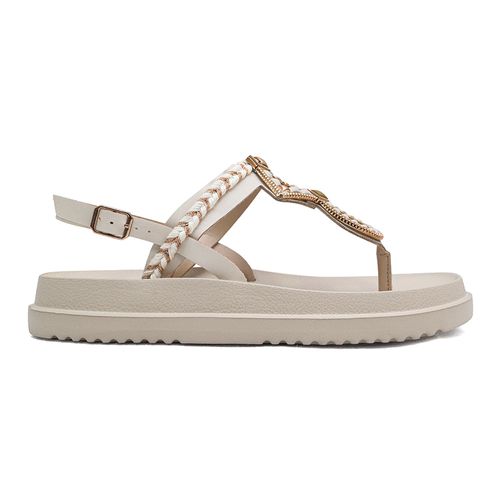 Sandália Flatform Dakota Creme Feminina