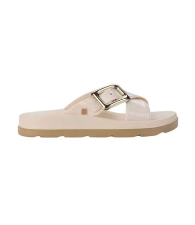 Sandália Flatform Zaxy Off White Médio Feminina