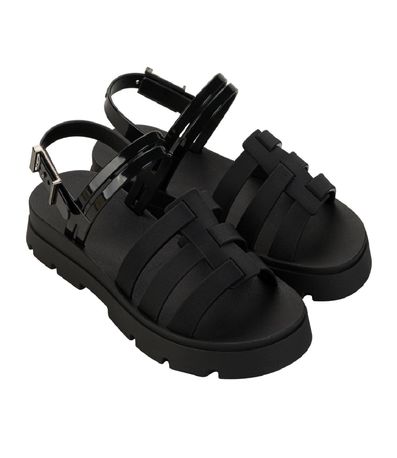 Sandália Flatform Zaxy Preto Feminina