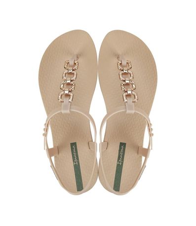 Sandália Flats  Ipanema Bege e Verde Feminina