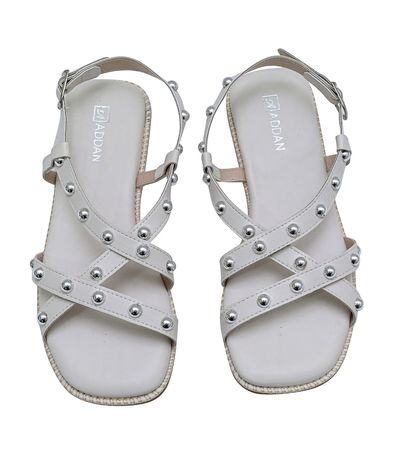 Sandália Flats Addan Off White Feminina