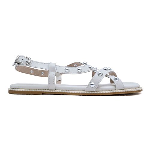 Sandália Flats Addan Off White Feminina