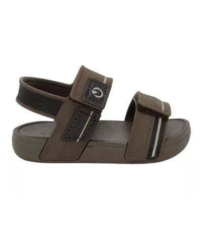 Sandália Flats Cartago Kids Marrom e Bege Infantil