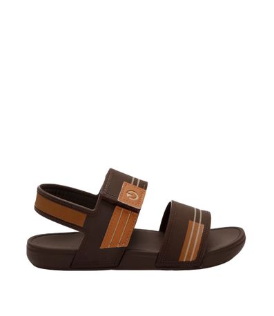 Sandália Flats Cartago Marrom Juvenil Masculina