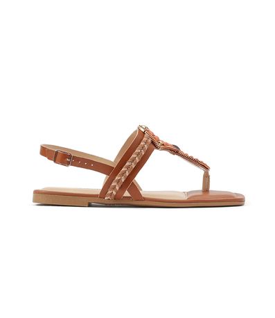 Sandália Flats Dakota Terracota Feminina