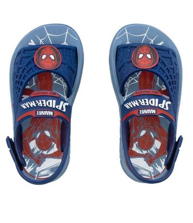 Sandália Flats Grendene Kids Homem-Aranha Azul e Vermelho Juvenil Masculino