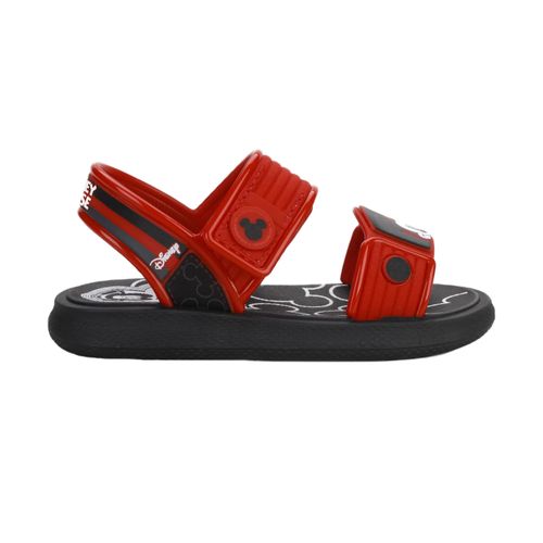 Sandália Flats Grendene Kids Mickey Preta e Vermelha Infantil Masculina