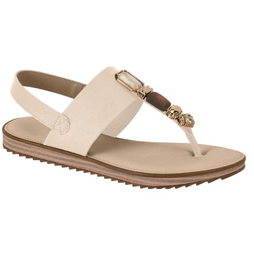 Sandália Flats Modare Creme Feminina