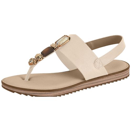 Sandália Flats Modare Creme Feminina