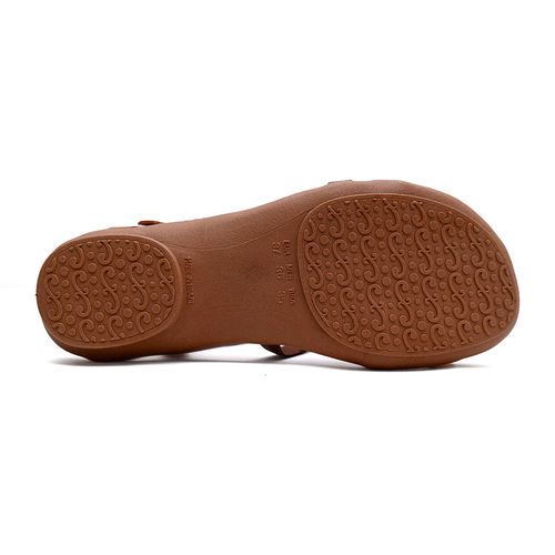 Sandália Flats New Face Blonde Mix Feminina