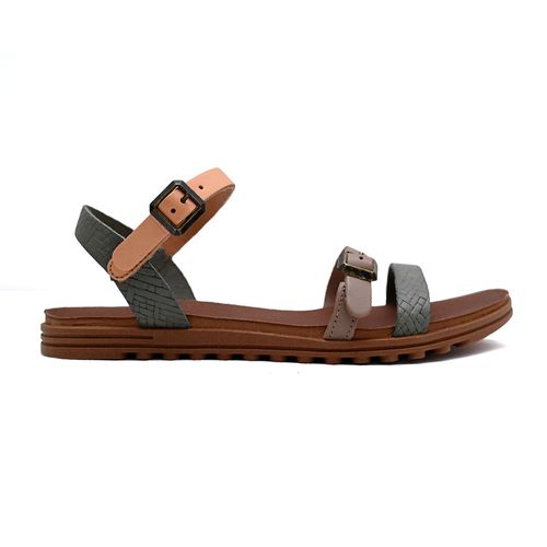 Sandália Flats New Face Sálvia Color Feminina