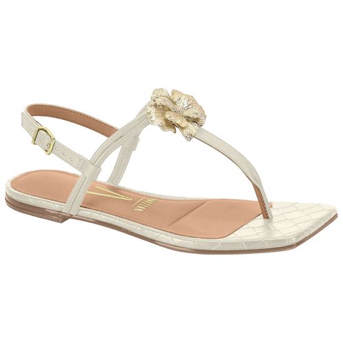 Sandália Flats Vizzano Off White Feminina
