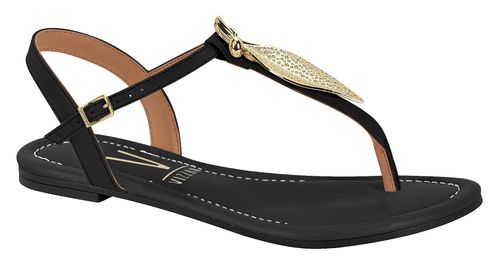Sandália Flats Vizzano Preto Feminino