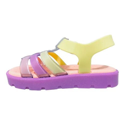 Sandália Flats Zaxynina Amarelo Claro Infantil Feminina