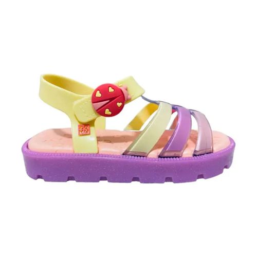 Sandália Flats Zaxynina Amarelo Claro Infantil Feminina