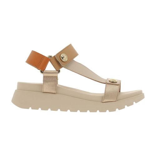 Sandália Papete Modare Creme e Dourada Feminina