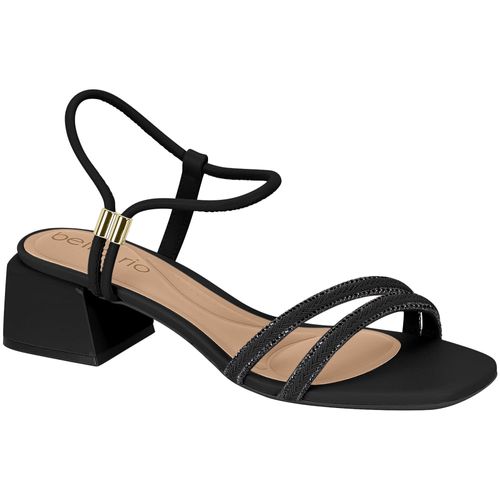 Sandália Salto Beira Rio Preta Feminina