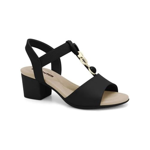Sandália Salto Comfortflex Preto Feminino