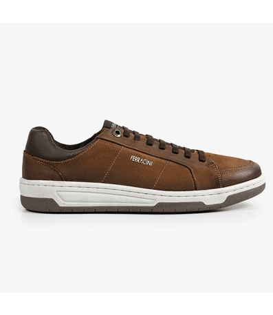 Sapatênis Casual Ferracini Vox Caramelo e Tabaco Masculino