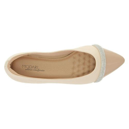 Sapatilha Bico Fino Modare Creme Feminina